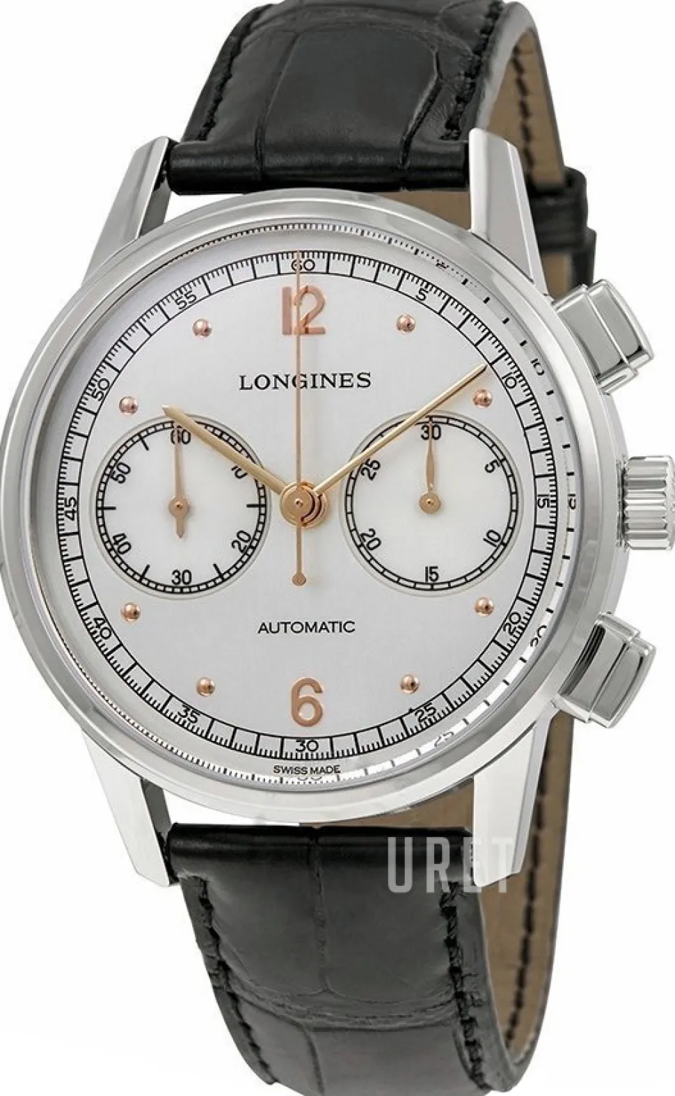 Heritage Silverfärgad/Läder Ø41 mm