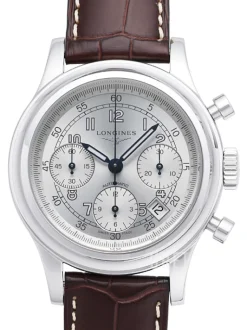 Heritage Silverfärgad/Läder Ø41 mm