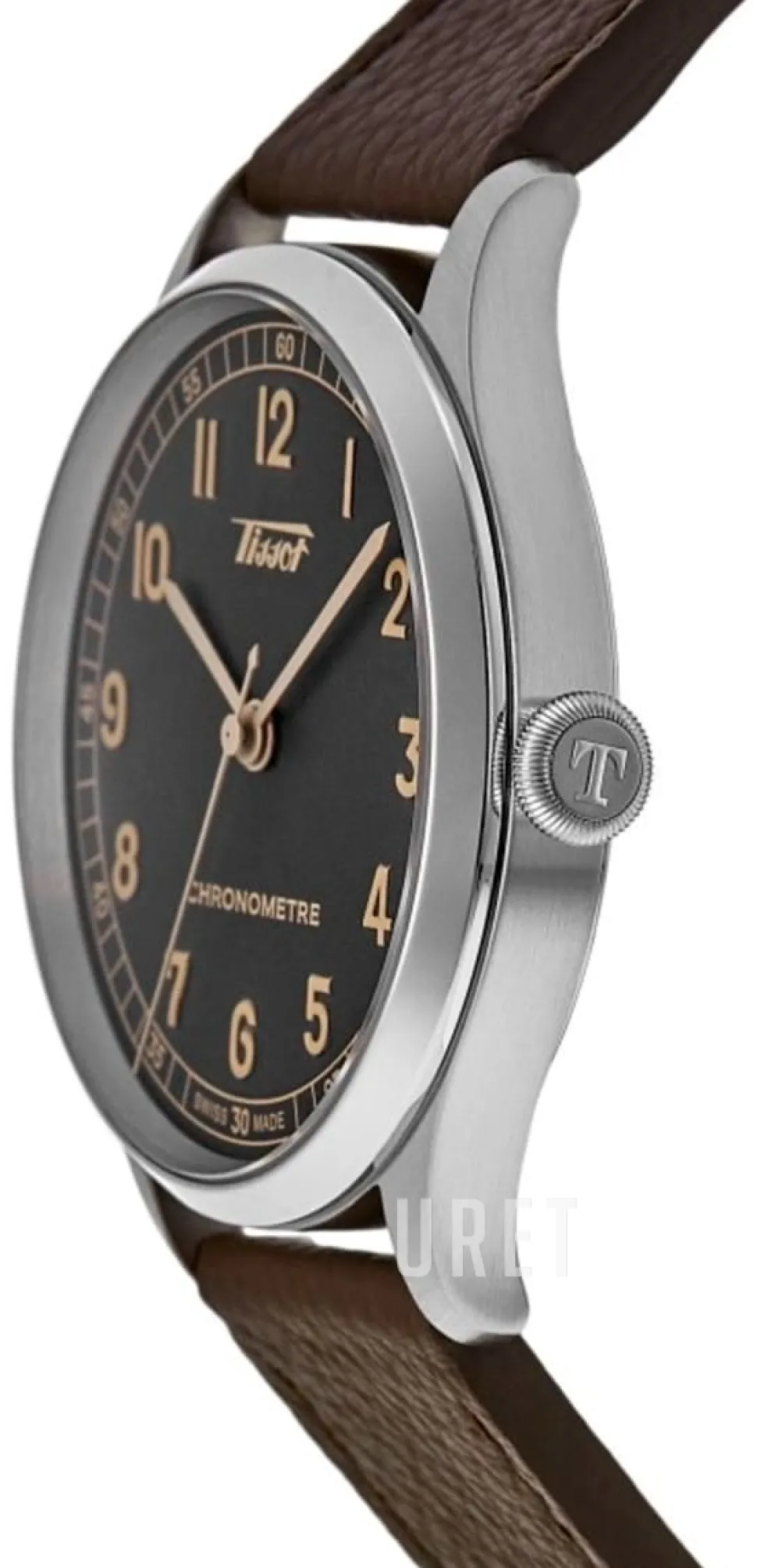 Heritage Svart/Läder Ø39 mm
