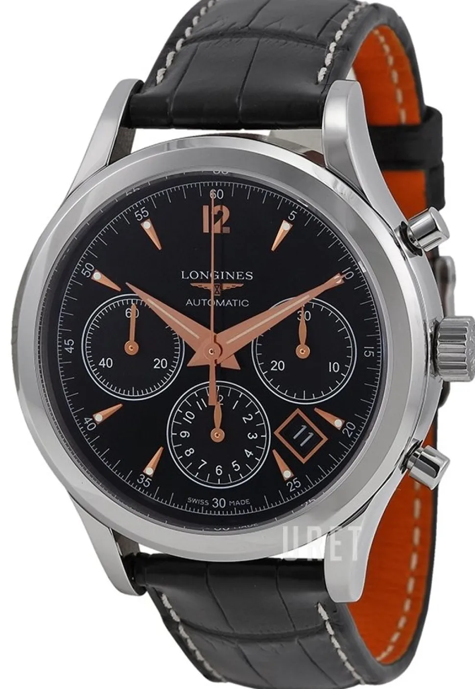 Heritage Svart/Läder Ø41 mm