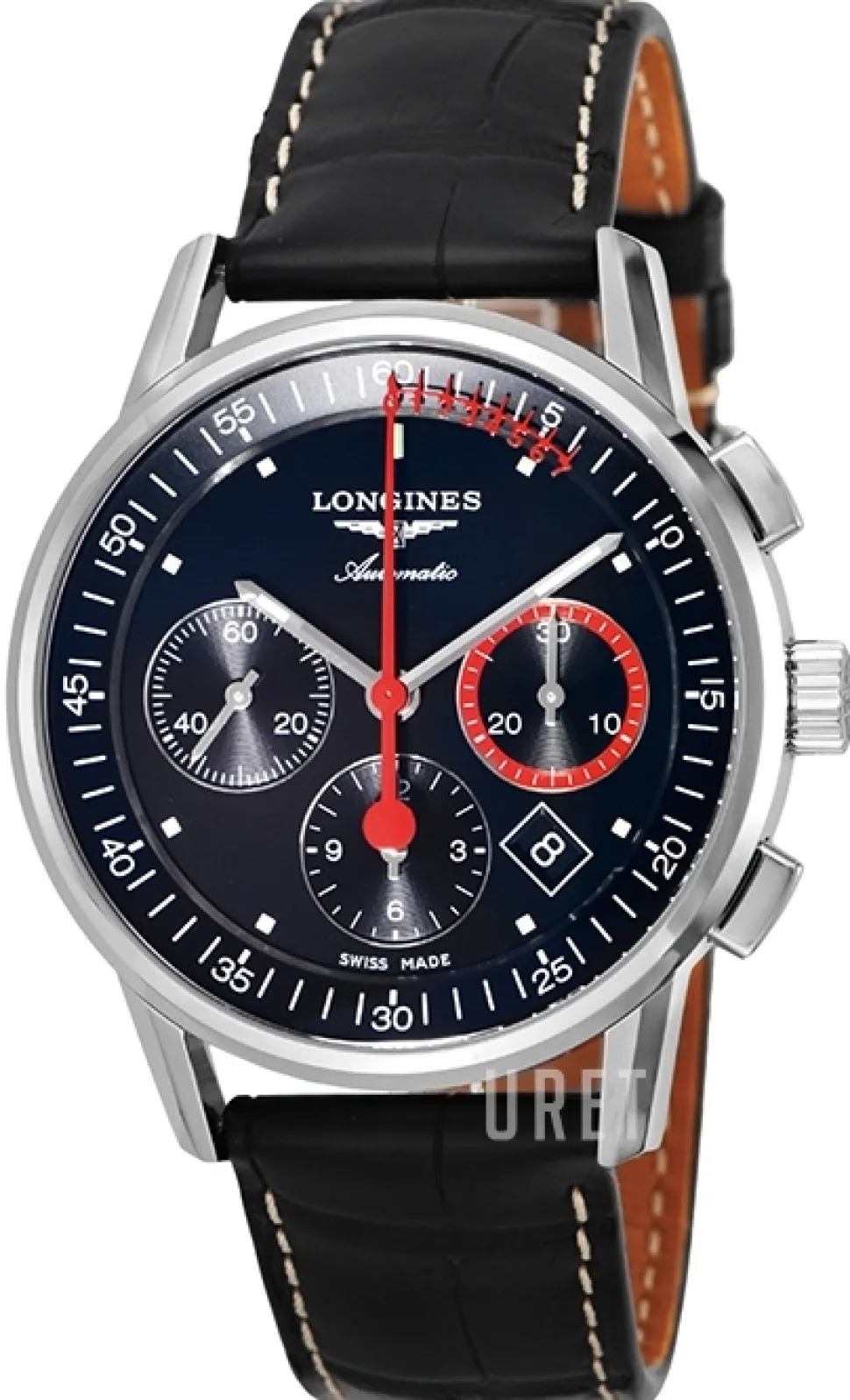 Heritage Svart/Läder Ø41 mm