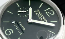 Historic Radiomir 8 Days Svart/Läder Ø45 mm