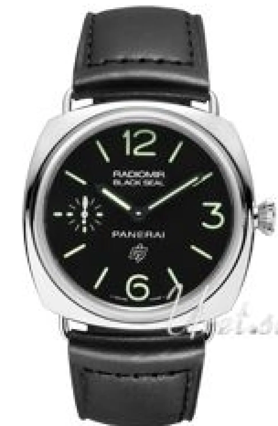 Historic Radiomir Black Seal Logo Svart/Läder Ø45 mm