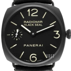 Historic Radiomir Black Seal Svart/Läder Ø45 mm