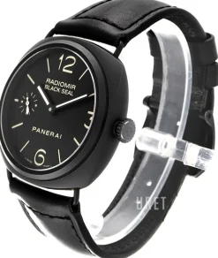 Historic Radiomir Black Seal Svart/Läder Ø45 mm