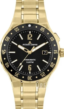 Hybromatic Svart/Gulguldtonat stål Ø42 mm