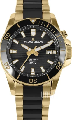 Hybromatic Svart/Gulguldtonat stål Ø42 mm