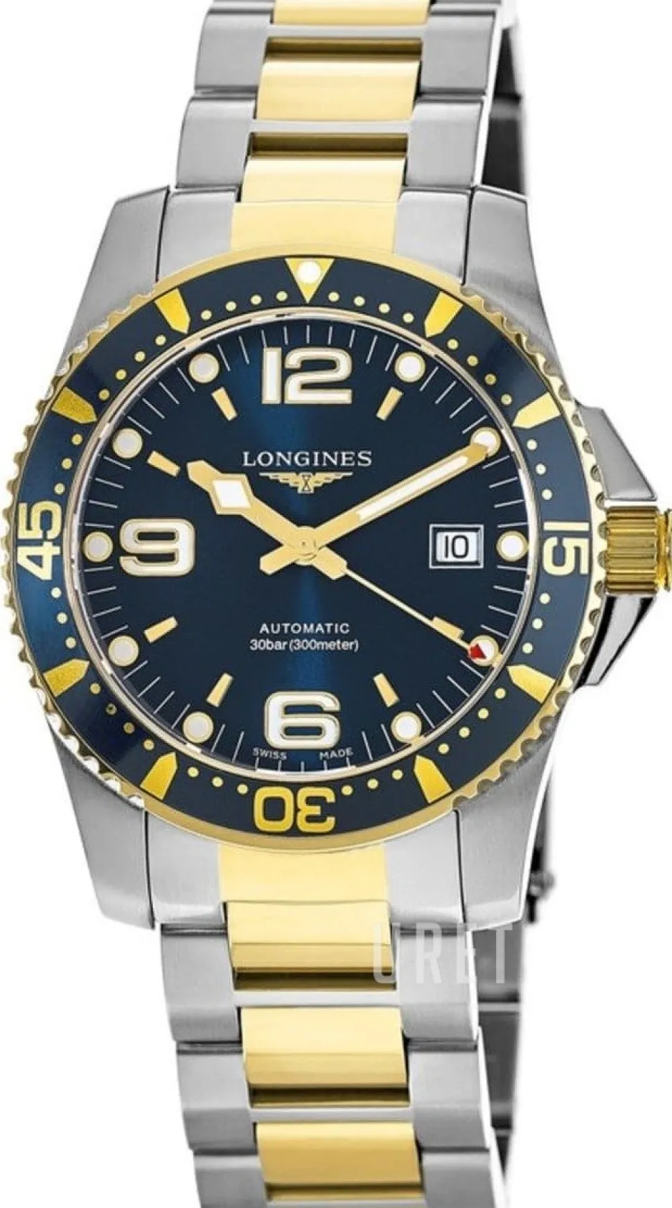 Hydroconquest Blå/Gulguldtonat stål Ø41 mm