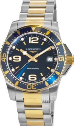 HydroConquest Blå/Gulguldtonat stål Ø41 mm