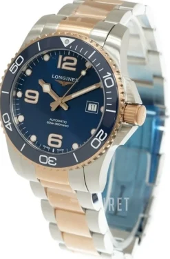 Hydroconquest Blå/Roséguldstonat stål Ø41 mm