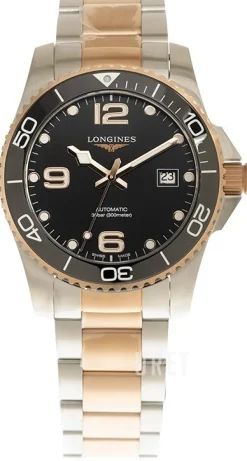 Hydroconquest Svart/Roséguldstonat stål Ø41 mm
