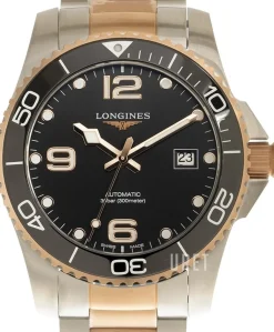 Hydroconquest Svart/Roséguldstonat stål Ø41 mm