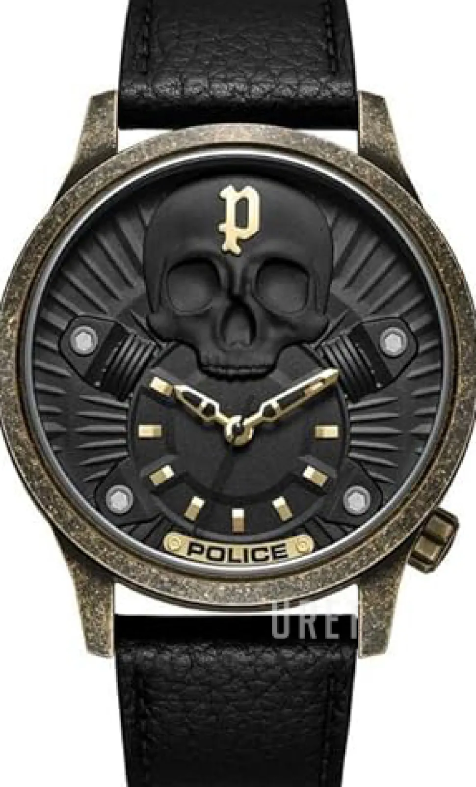 Jet Svart/Läder Ø44 mm