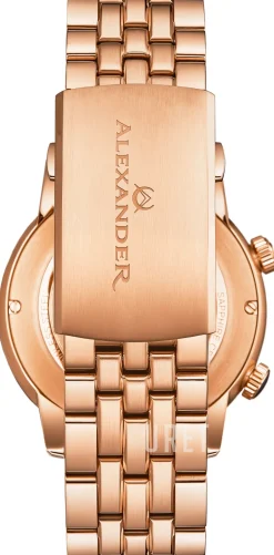 Journeyman Svart/Roséguldstonat stål Ø42 mm