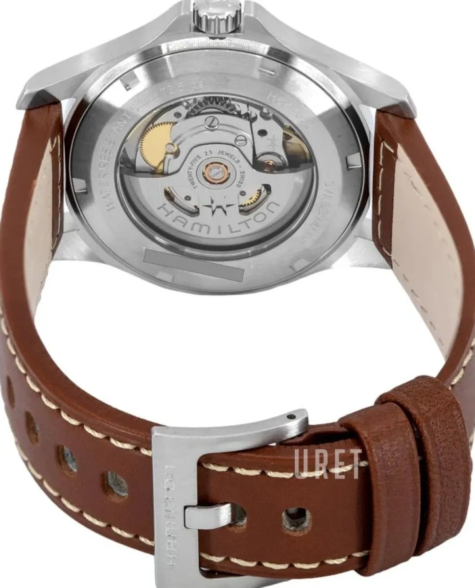 Khaki Field King Auto Beige/Läder Ø40 mm