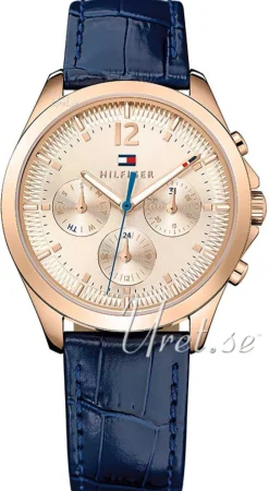 Kingsley Roséguldstonad/Läder Ø36 mm