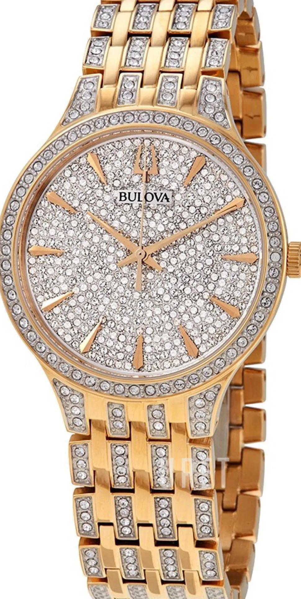 Kristallinfattad/Gulguldtonat stål Ø40 mm