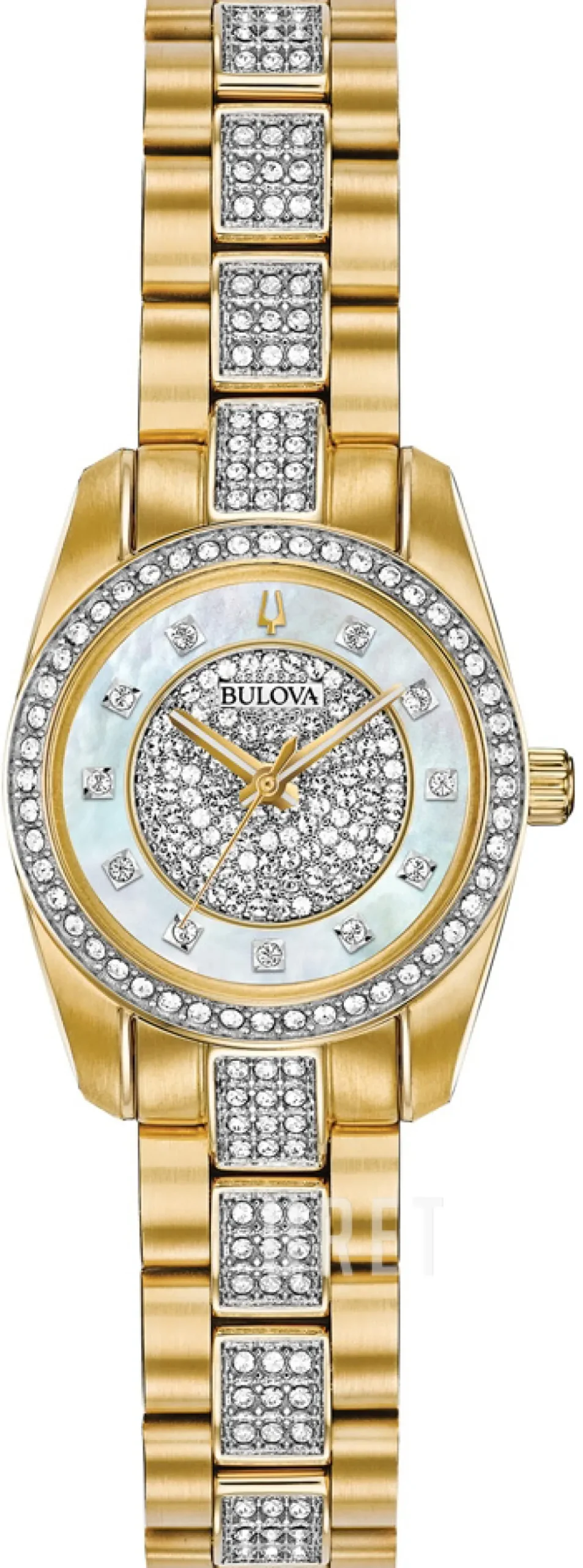 Kristallinfattad/Gulguldtonat stål Ø24 mm