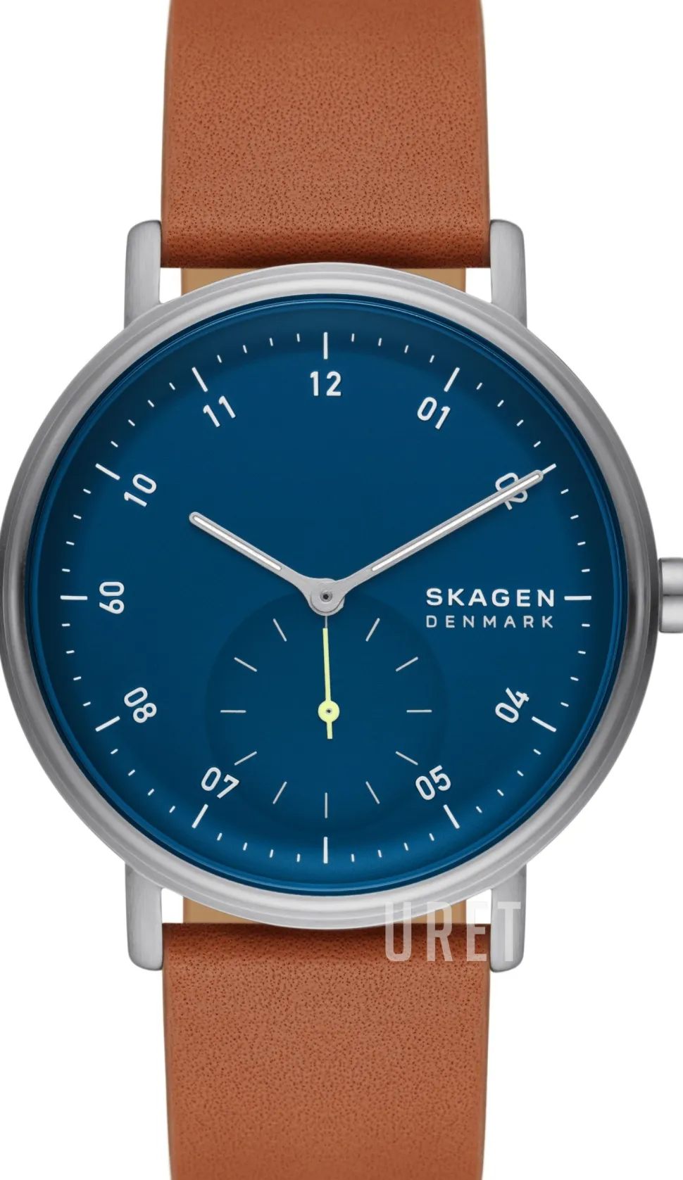 Kuppel Blå/Läder Ø44 mm