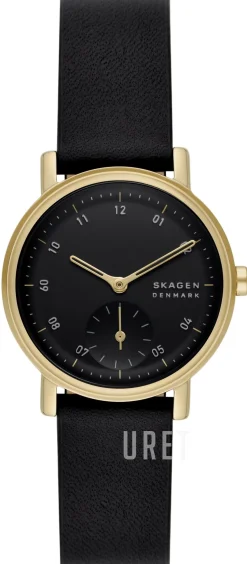 Kuppel Lille Svart/Läder Ø32 mm