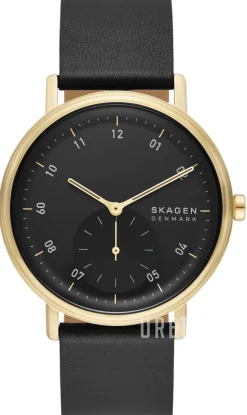 Kuppel Svart/Läder Ø44 mm