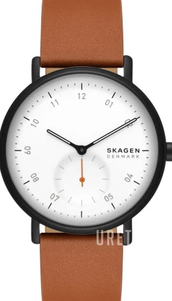 Kuppel Vit/Läder Ø44 mm