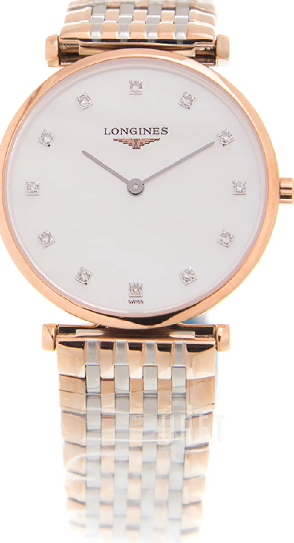 La Grande Classique De Vit/Roséguldstonat stål Ø29 mm