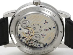 Lange 1 GMT Silverfärgad/Läder Ø41.9 mm