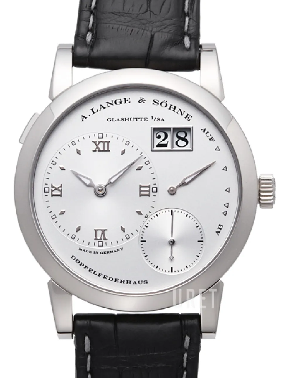 Lange 1 Silverfärgad/Läder Ø38.5 mm