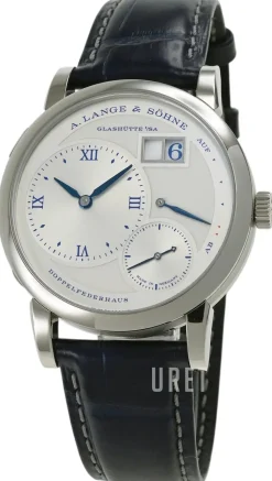 Lange 1 Silverfärgad/Läder Ø39 mm