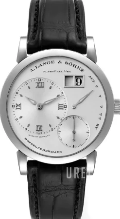 Lange 1 Silverfärgad/Läder Ø39 mm