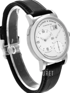 Lange 1 Silverfärgad/Läder Ø39 mm