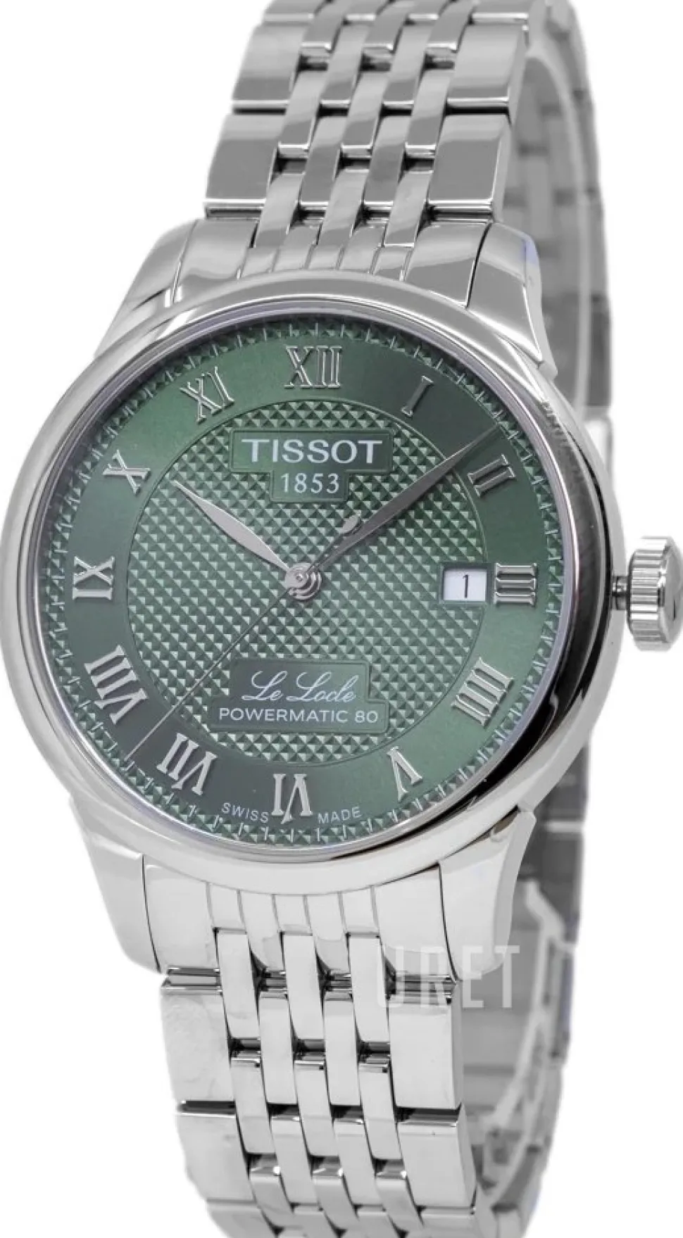 Le Locle Grön/Stål Ø39 mm