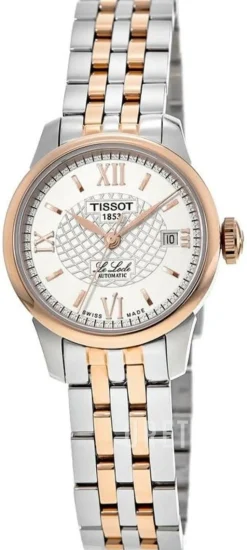 Le Locle Silverfärgad/Roséguldstonat stål Ø25.3 mm