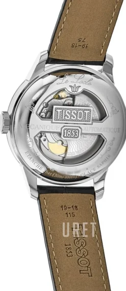 Le Locle Svart/Läder Ø39.3 mm