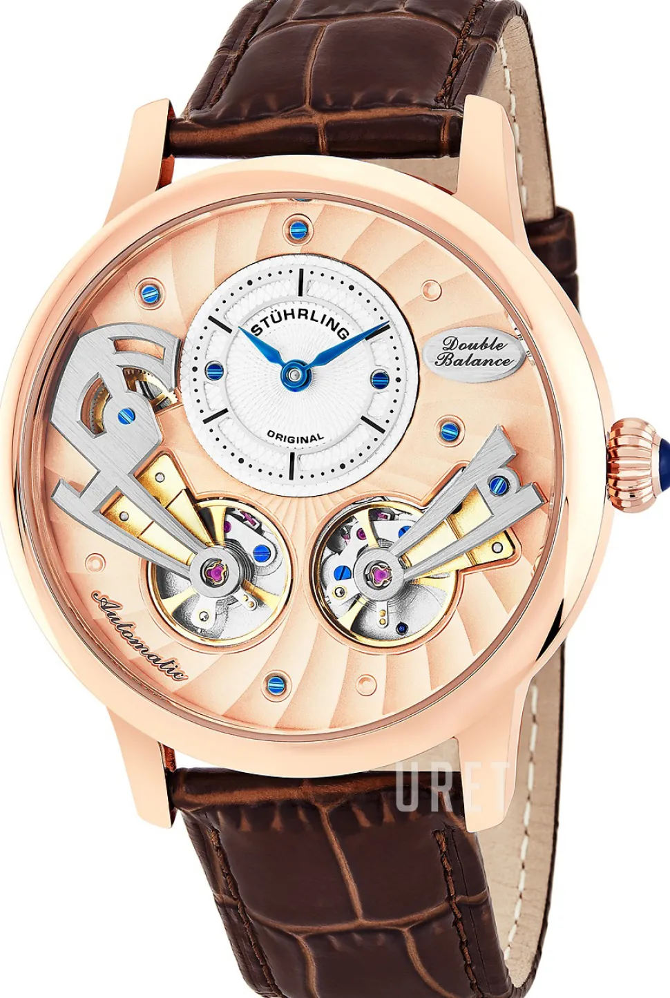 Legacy Roséguldstonad/Läder Ø45 mm