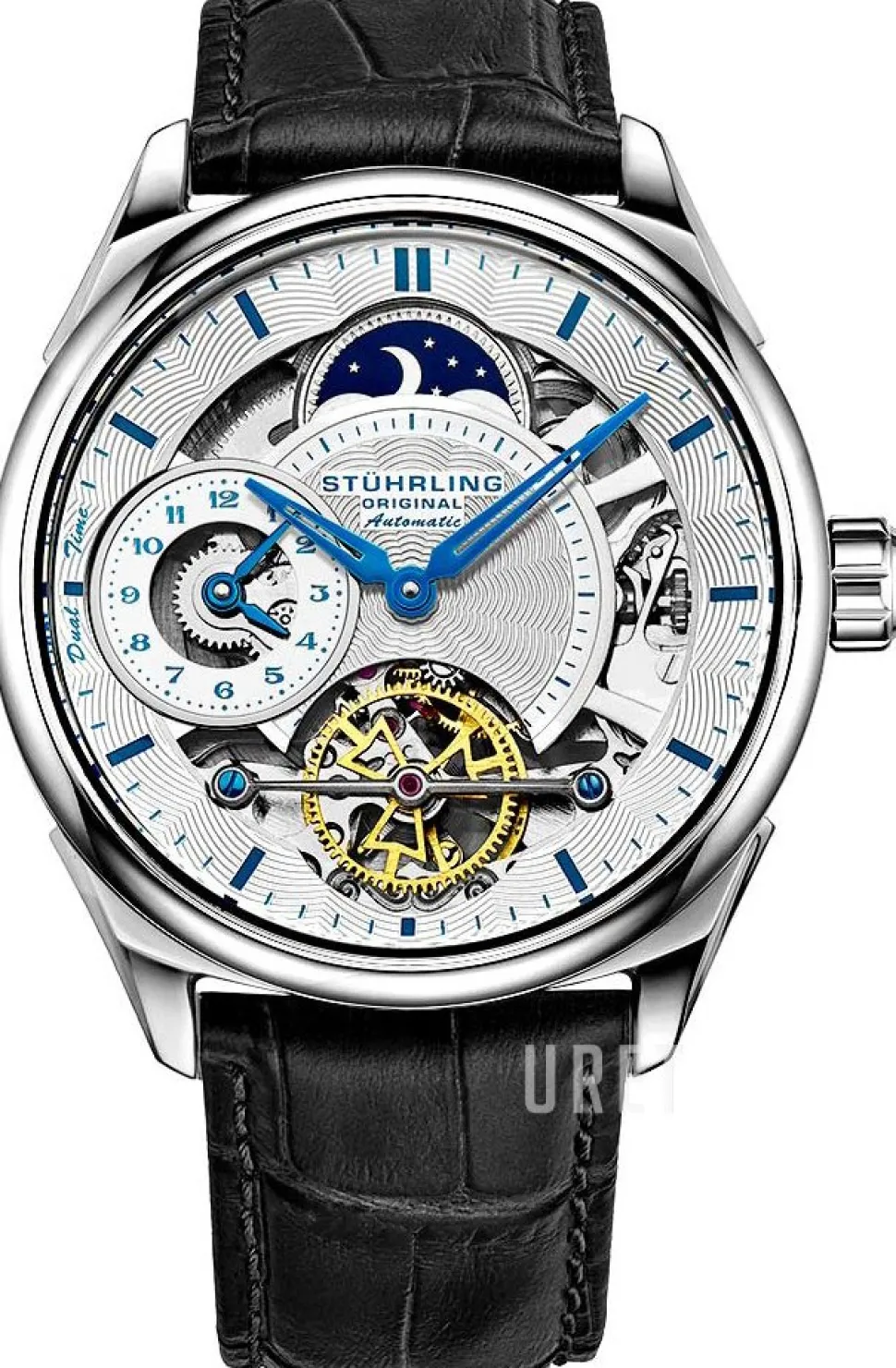 Legacy Silverfärgad/Läder Ø42 mm