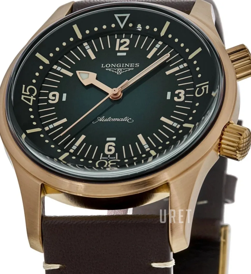 Legend Diver Grön/Läder Ø42 mm