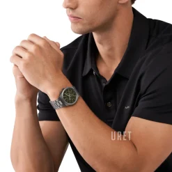 Lennox Grön/Stål Ø41 mm