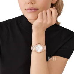 Lennox Silverfärgad/Roséguldstonat stål Ø37 mm