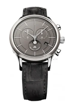 Les Classiques Chronographe Phases De Lune Grå/Läder Ø40 mm