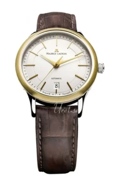 Les Classiques Date Silverfärgad/Läder Ø38 mm