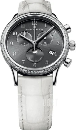 Les Classiques Ladies Grå/Läder Ø38 mm