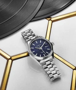 Lineage Blå/Stål Ø42 mm