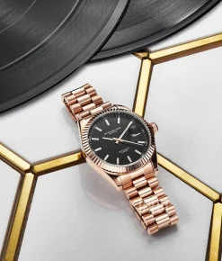 Lineage Svart/Roséguldstonat stål Ø42 mm