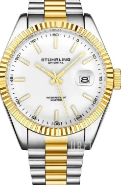 Lineage Vit/Gulguldtonat stål Ø42 mm