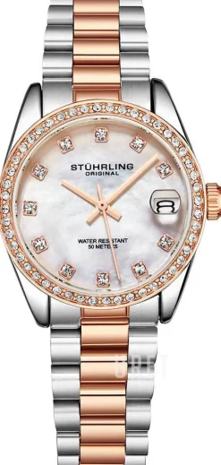 Lineage Vit/Roséguldstonat stål Ø31 mm