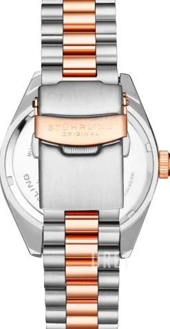 Lineage Vit/Roséguldstonat stål Ø42 mm