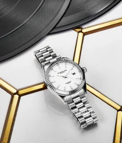 Lineage Vit/Stål Ø42 mm