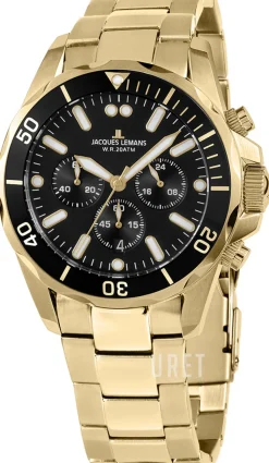 Liverpool Svart/Gulguldtonat stål Ø44 mm